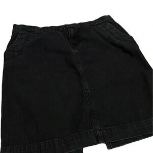 GAP Black Short Denim Skirt Early 00s Size 10